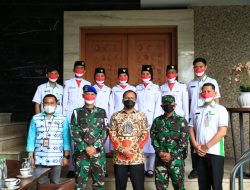 Sukses Kibarkan Bendera Merah Putih, Danny Terima Kunjungan Perwakilan Paskibraka Makassar