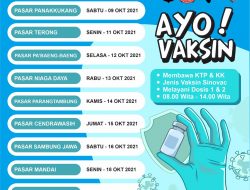 Sejumlah Pasar di Makassar Laksanakan Vaksin ke Pedagang dan Pengunjung, Catat Tanggal dan Harinya