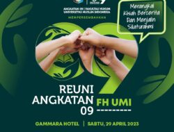 Alumni FH UMI Angkatan 2009 Sukses Gelar Reuni
